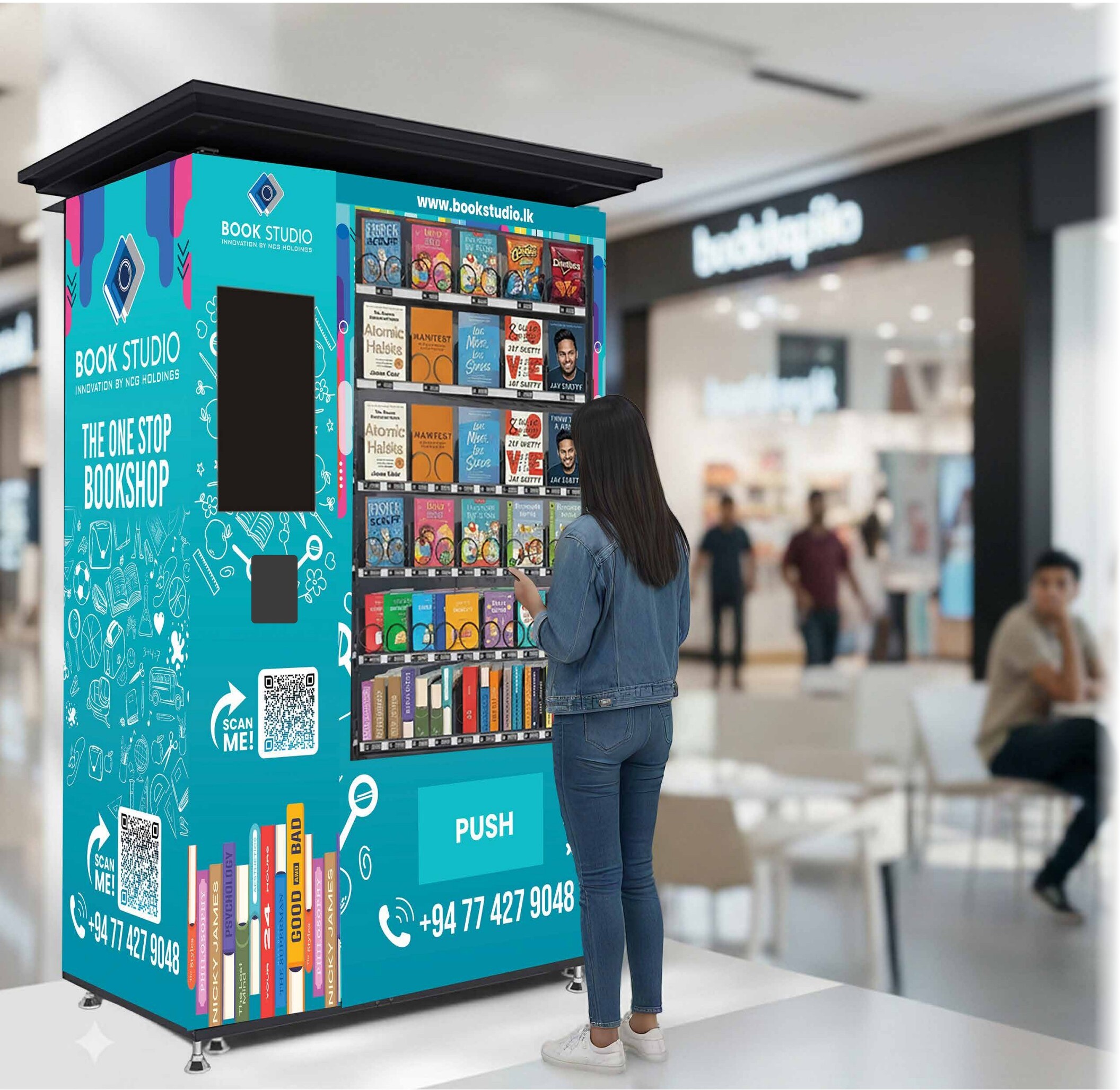 Book Studio vending machine — Sampath Bank