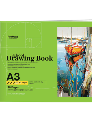 ProMate A3 White Drawing Book 40 Pages