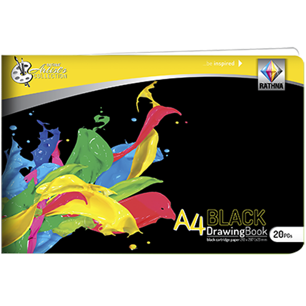 Rathna a4 black drawing book 20 pages