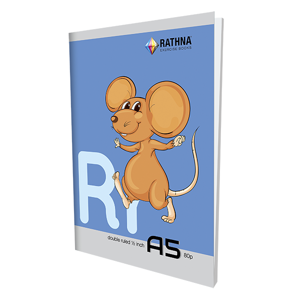 Rathna exercise book half inch double ruled 80 pages